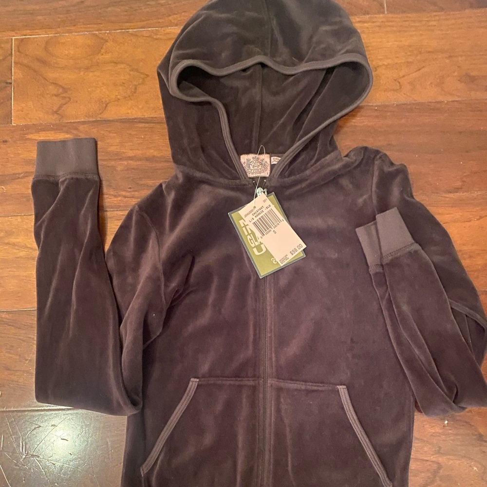 Juicy couture dark grey jacket with tags!